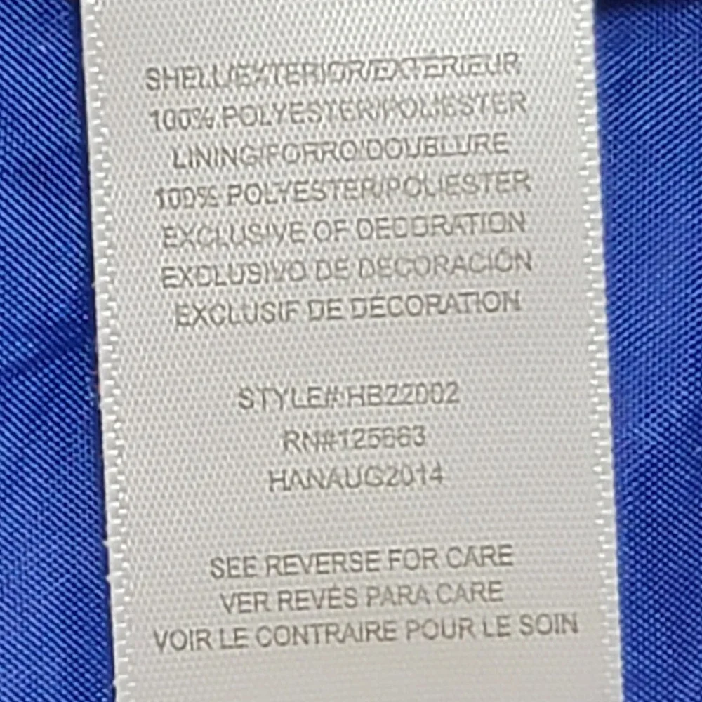 Harve Bernard Blue Double Breasted Rain Trench Coat 3X Preppy Waterproof Spring - Picture 8 of 13